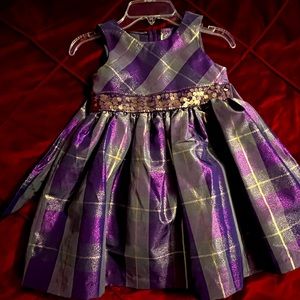 Purple plaid dress